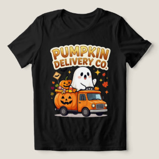 Camiseta Triblenda Compañía de entrega de calabaza fantasma linda Hal
