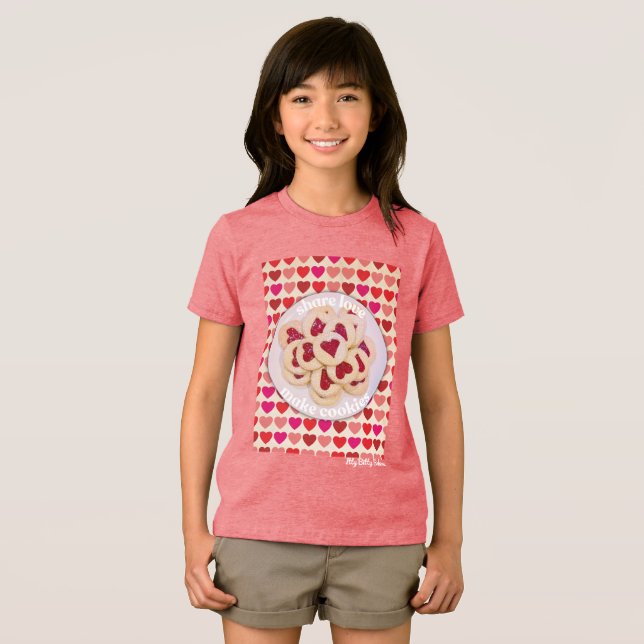Camiseta Triblenda Compartir amor, hacer cookies ( Anverso Completo)