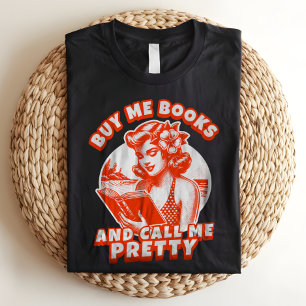Camiseta Triblenda Comprarme libros y llamarme a la librera retro de