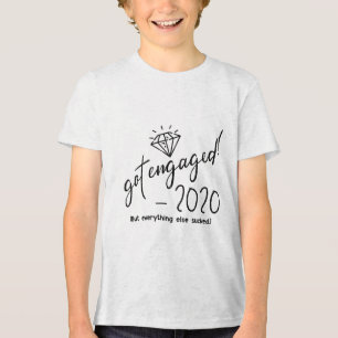 Camiseta Triblenda Comprometieron A 2020 Groom Bride A Ser Regalo De