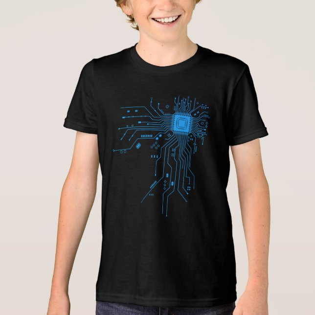 Camiseta Triblenda Computer CPU Chip PCB Circuit Design Tech Giftt (Anverso)