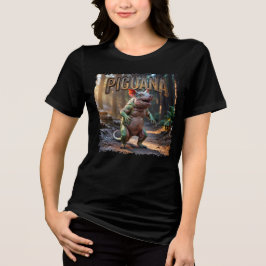 Camiseta Triblenda Cómputo fotográfico de Piguana Funny