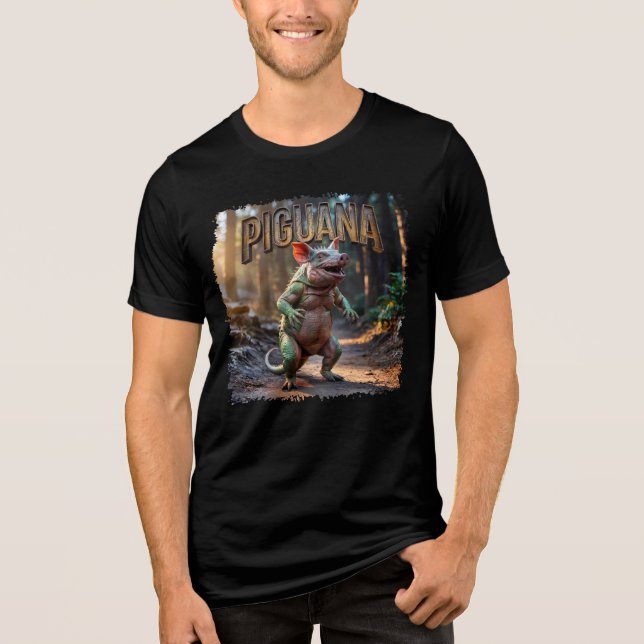 Camiseta Triblenda Cómputo fotográfico de Piguana Funny (Anverso)