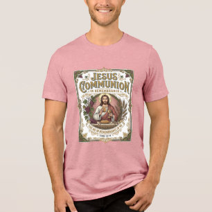 Camiseta Triblenda Comunión de Jesús Comunión de Jesús Fe Cristiana V