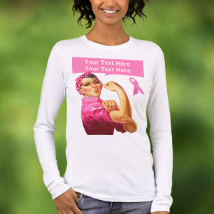 Camiseta Triblenda Conciencia sobre el cáncer de mama Rosie the Rivet
