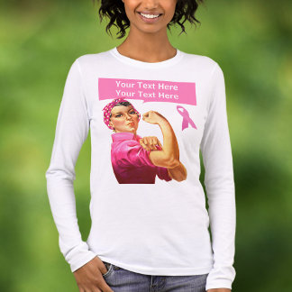 Camiseta Triblenda Conciencia sobre el cáncer de mama Rosie the Rivet