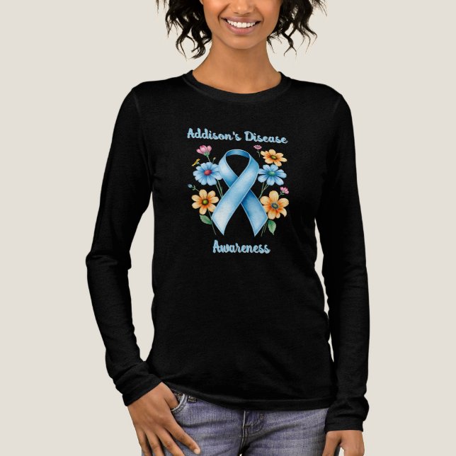 Camiseta Triblenda Conciencia sobre la enfermedad de Addison | Cinta  (Anverso)