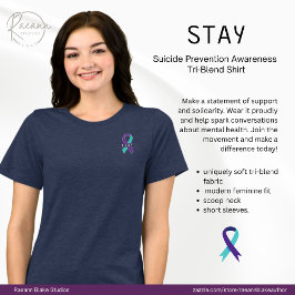 Camiseta Triblenda Conciencia sobre la prevención del suicidio