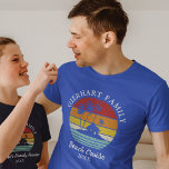 Camiseta Triblenda Concordancia retro de la familia de cruceros de pl<br><div class="desc">¿Va de vacaciones en un crucero familiar? Personalizar estos diseños retro de camping para toda la familia añadiendo su apellido o texto personalizado, y año de la aventura. Espero que no se trate solamente del diseño genial que captó tu atención, sino del hecho de que nunca lo encontrarás en una...</div>