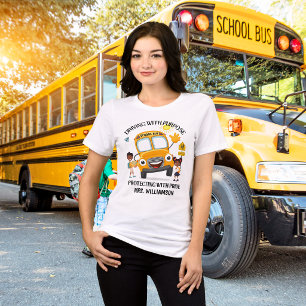 Camiseta Triblenda Conductor de Autobús Escolar Amarillo