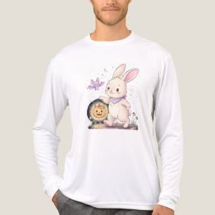 Camiseta Triblenda Conejito de Halloween con linterna de calabaza y m