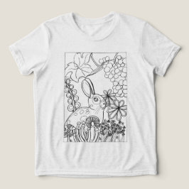 Camiseta Triblenda Conejo con uvas coloreadas