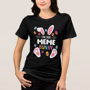 Camiseta Triblenda Conejo de meme de Pascua