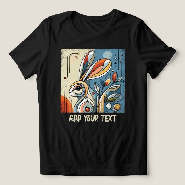Camiseta Triblenda Conejo de observación (Diseño delantero )