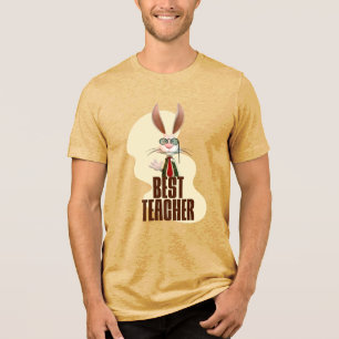 Camiseta Triblenda Conejo Divertido Mejor Maestro