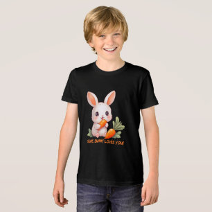 Camiseta Triblenda Conejo Feliz con Zanahoria