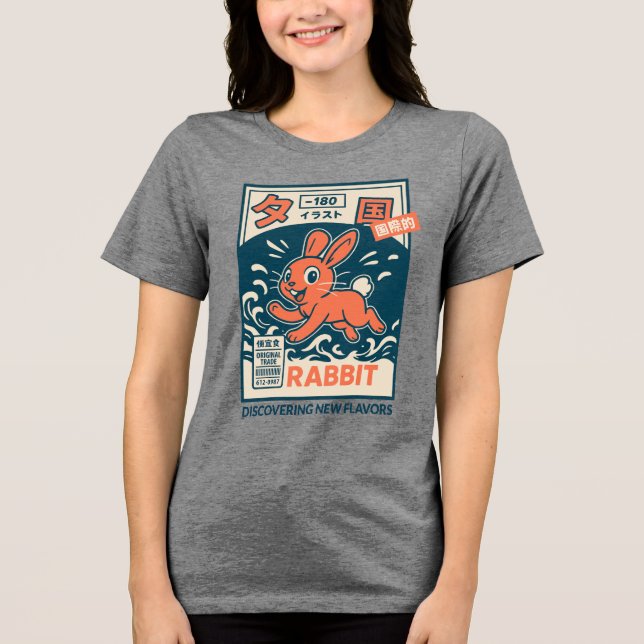 Camiseta Triblenda Conejo Manga (Anverso)