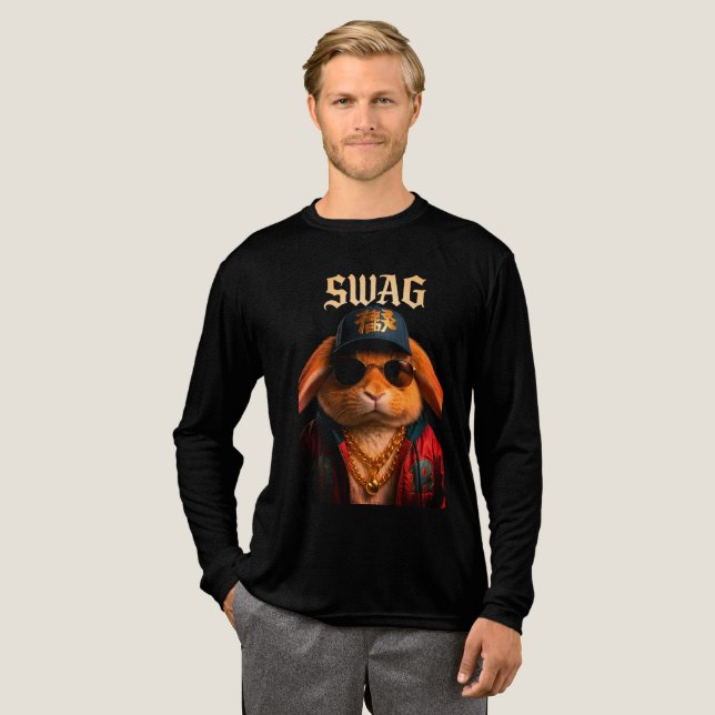 Camiseta Triblenda Conejo swag - Conejo Guay (Anverso Completo)