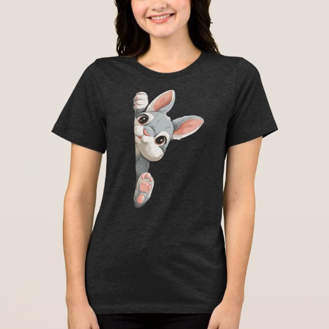 Camiseta Triblenda Conejo Te Está Mirando (Anverso)