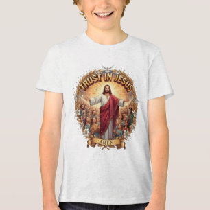 CAMISETA TRIBLENDA CONFÍA EN JESÚS