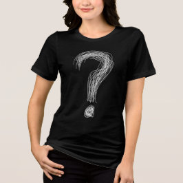 Camiseta Triblenda Confused Scribble Question Mark Chaos Overthinking