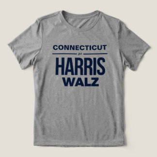 Camiseta Triblenda Connecticut para Harris Walz