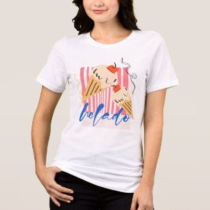 Camiseta Triblenda Conos de helado italianos retro
