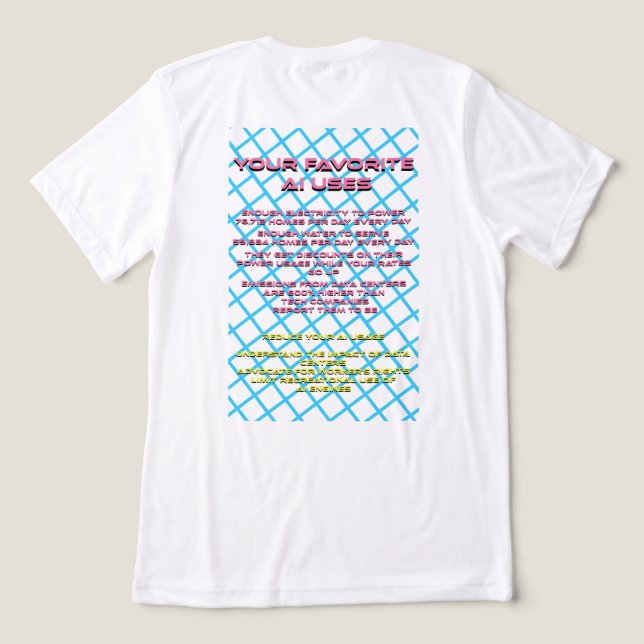 Camiseta Triblenda Consecuencias de la IA (Diseño Reverso )