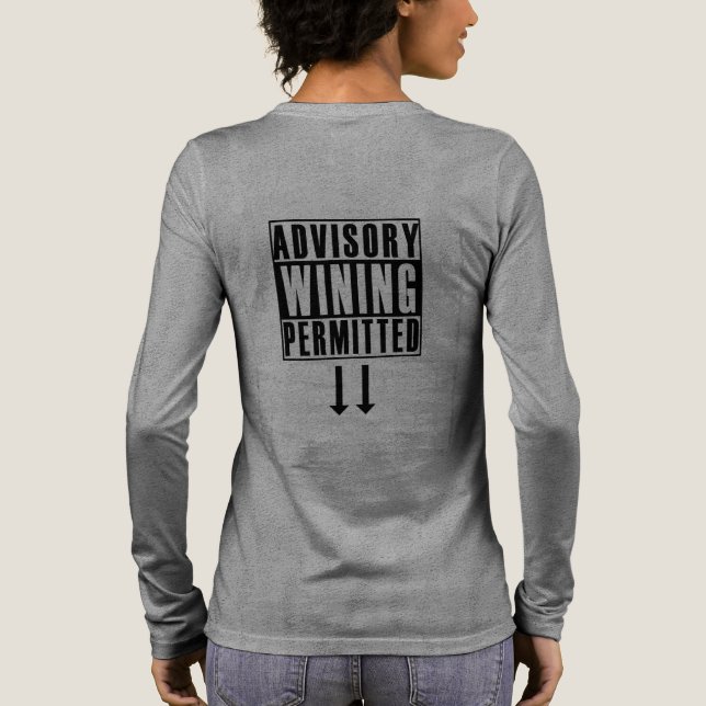 Camiseta Triblenda Consejos divertidos: Ganar permitido (Reverso )
