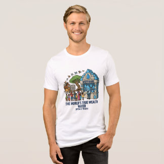 Camiseta Triblenda Conservación de Agua La Verdadera Riqueza del Mund