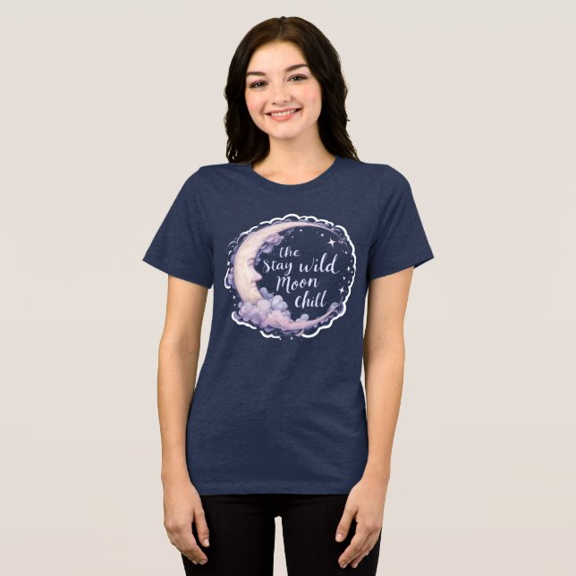 Camiseta Triblenda Conservar el Chill de luna silvestre - Diseño Cele (Anverso Completo )