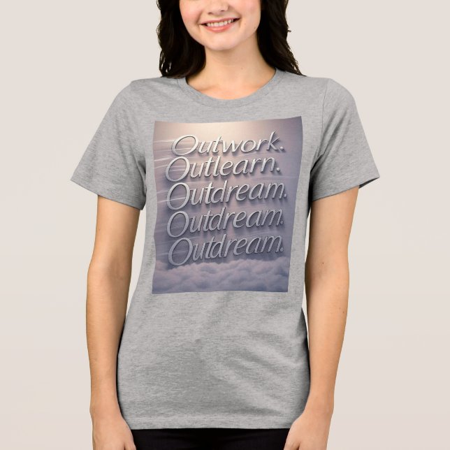Camiseta Triblenda "Construido Diferente: Escurrimiento. Sobreaprende (Anverso)
