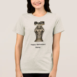 Camiseta Triblenda Construido en Fuerza - Estatua de columna de mujer