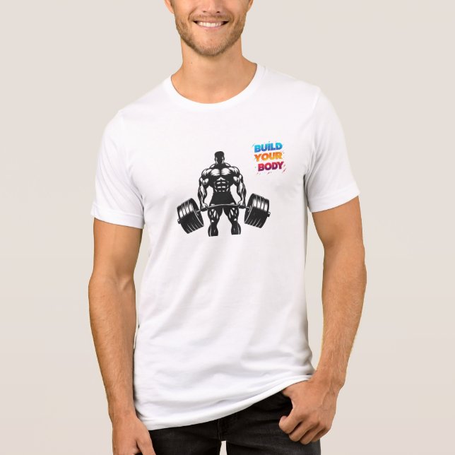 Camiseta Triblenda "Construye tu cuerpo" - Audaz juego de gafas para  (Anverso)