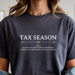 Camiseta Triblenda Contador de temporada de impuestos Contabilidad Di
