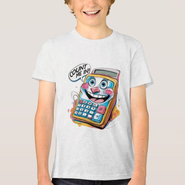 Camiseta Triblenda Contar conmigo | Camiseta Minimalista segura (Anverso)