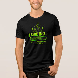 Camiseta Triblenda Controlador de juego de arte de píxeles de neón