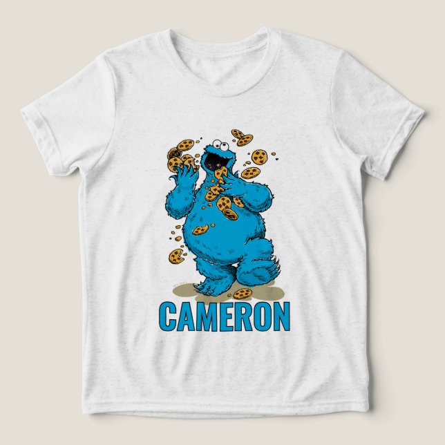 Camiseta Triblenda Cookie Monster Crazy Cookies (Diseño delantero )