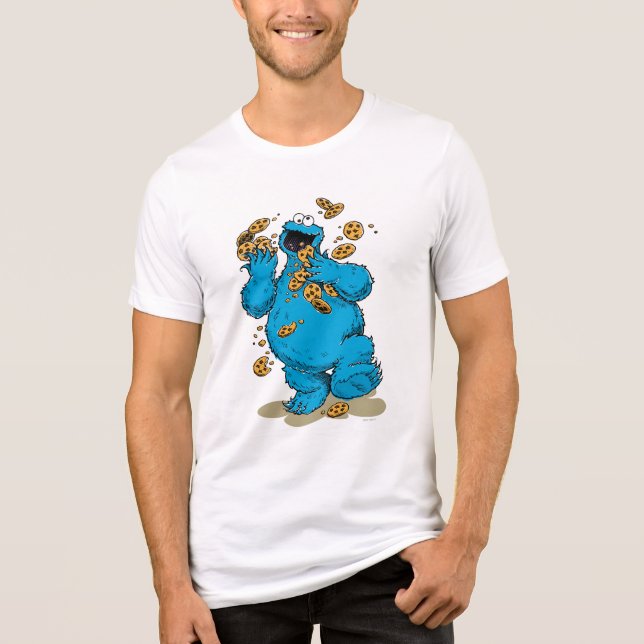 Camiseta Triblenda Cookie Monster Crazy Cookies (Anverso)