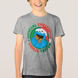 Camiseta Triblenda Cookie Monster Navidades oficiales Cookie Tester