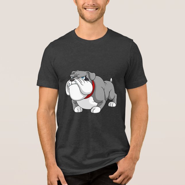 Camiseta Triblenda Cool Bulldog Illustration (Anverso)