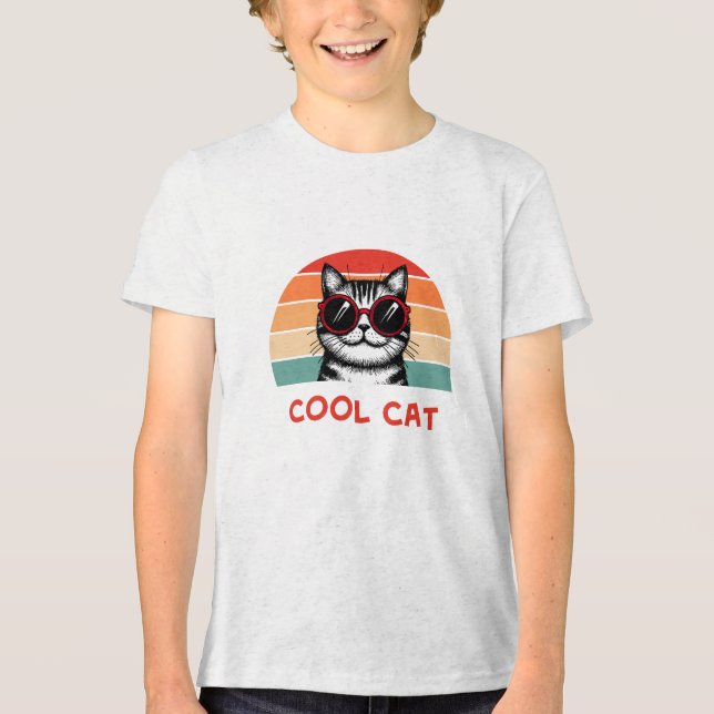 Camiseta Triblenda Cool cat 2 (Anverso)