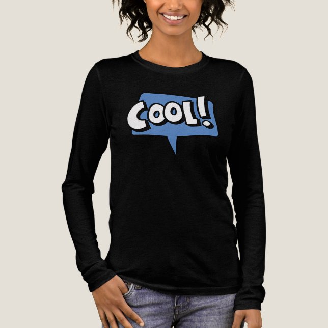 Camiseta Triblenda Cool Comic Speech Bubble T-Shirt – Fun Graphic Tee (Anverso)