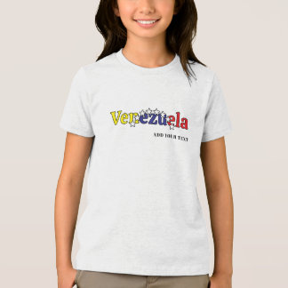 Camiseta Triblenda cool country flag customize kid's Venezuelan 