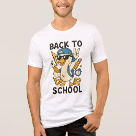 Camiseta Triblenda Cool Duck Back to School Design Funny Cartoon Goos