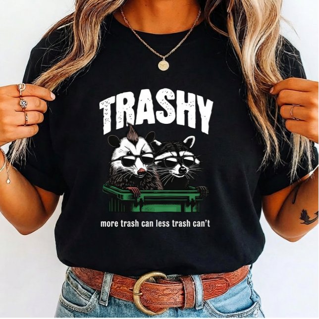 Camiseta Triblenda Cool Trash Panda and  Opossum for raccoon lovers (Subido por el creador)
