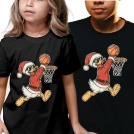 Camiseta Triblenda Coolest Christmas Sporty Duck Slam Dunk 