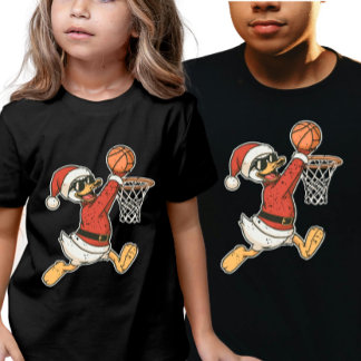 Camiseta Triblenda Coolest Christmas Sporty Duck Slam Dunk 