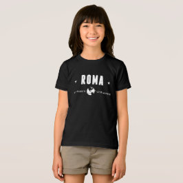 Camiseta Triblenda Coordenadas de Roma con Globo Blanco