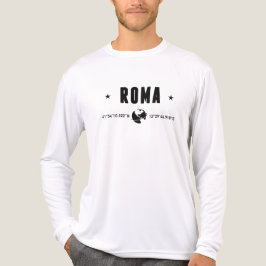 Camiseta Triblenda Coordenadas de Roma con Globo y Estrellas